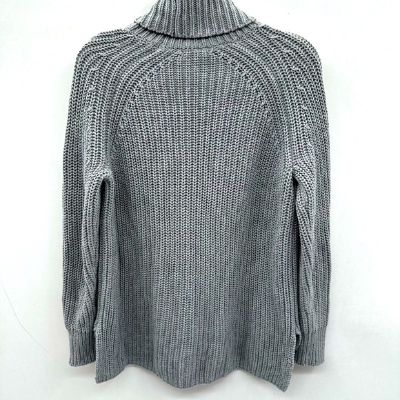 REVOLVE S 525 AMERICA chunky Gray oversized woman cowl fisherman core Sweater - Picture 2 of 13